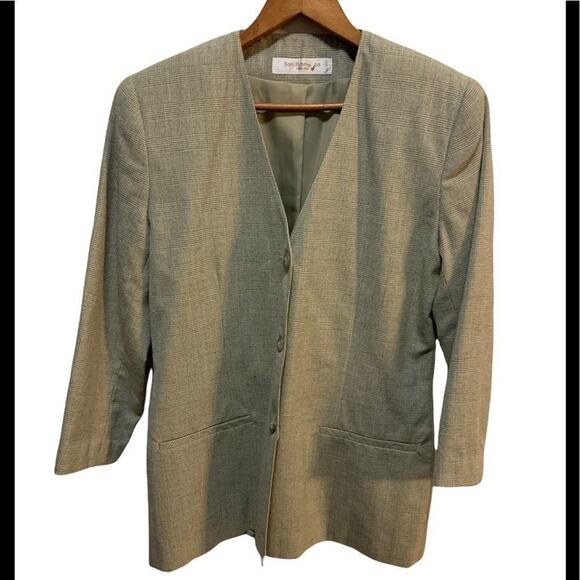Glen plaid San Francisco’s co collection blazer w pockets size 5/6 in EUC - Picture 1 of 8